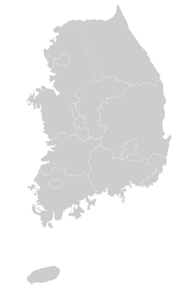 Map of South Korea